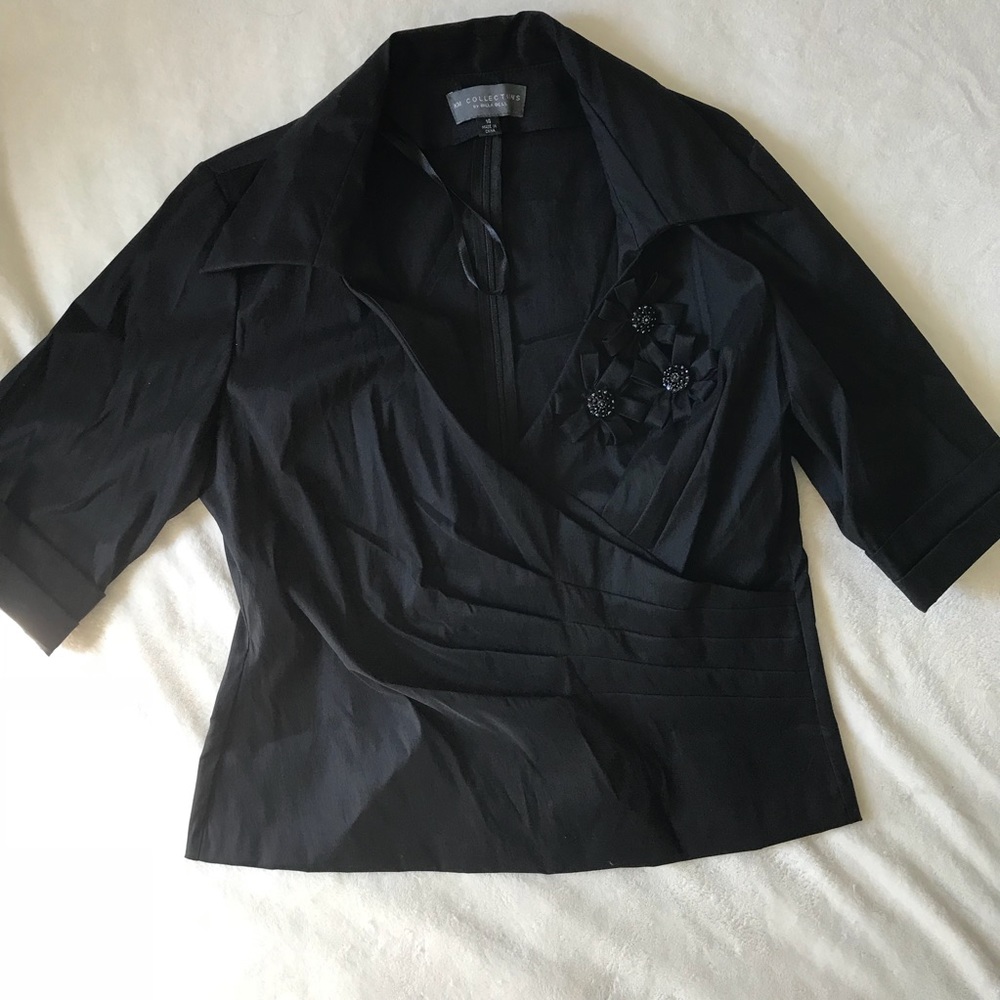 KM Collections Navy Top